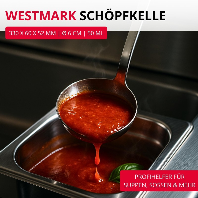 Westmark Ladle Pro - Small Stainless Steel Soup Ladle for
