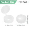 M METERXITY 100-Pack Plastic Hinged Screw Cover Caps, 3mm Shutter