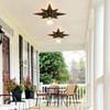 16 inch Flush Mount Ceiling Light with Pull Chain On/Off