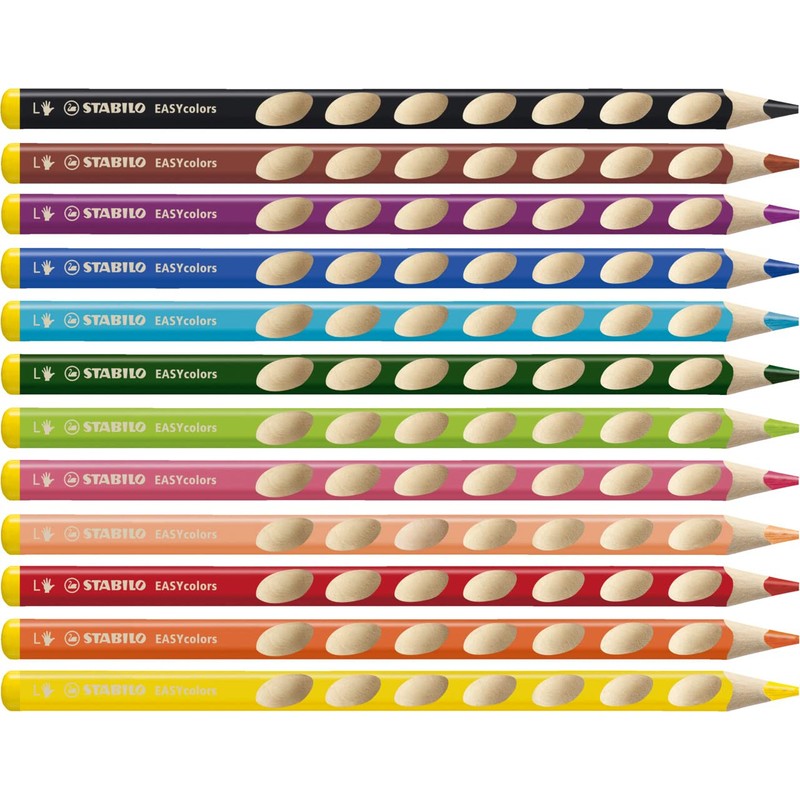 Ergonomic Colouring Pencil - STABILO EASYcolors - Left-Handed - Pack