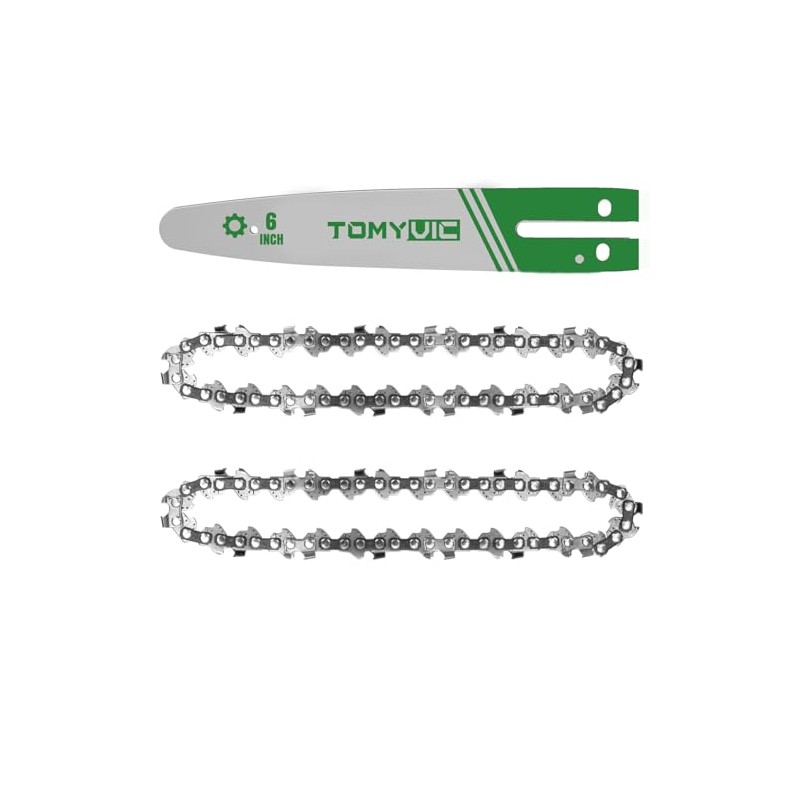 Tomyvic 6-Inch Guide bar & Saw Chains for Model TY-JX-902,