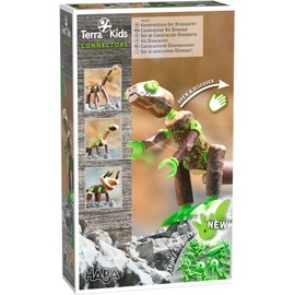 HABA 306309 Terra Kids Connectors - Dinosaur Construction Set, Craft and Hobby Set from 8 Years