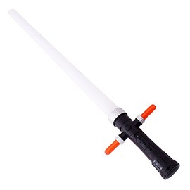 Cross Lightsaber, Tri-Blade Lightsaber, Extendable Blade up to 54 cm, Sound and Light Effect, Red