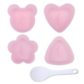 5 PCS Onigiri Mold, Rice Mold Musubi Maker Press Maker Kit for Home Luncheon Meat Press Hawaiian Sushi Mold for Kid Lunch Bento and Home DIY