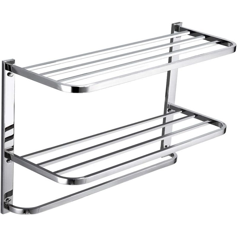 30 Inch Bathroom Towel Rack Towel Bar, 2-Tier Towel Rack