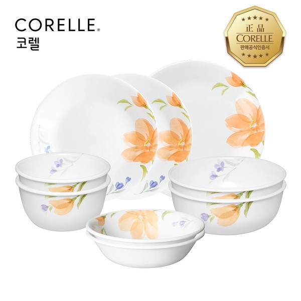 Corel Begonia Round 2 Person 9P Home Set / 코렐