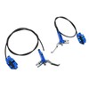 1 Pair Bicycle Hydraulic Disc Brake Four Pistons Aluminum Alloy