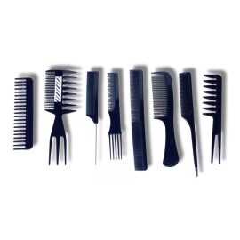 ONE GLOW Kit De 8 Peines Profesionales Azules Estética/barberia