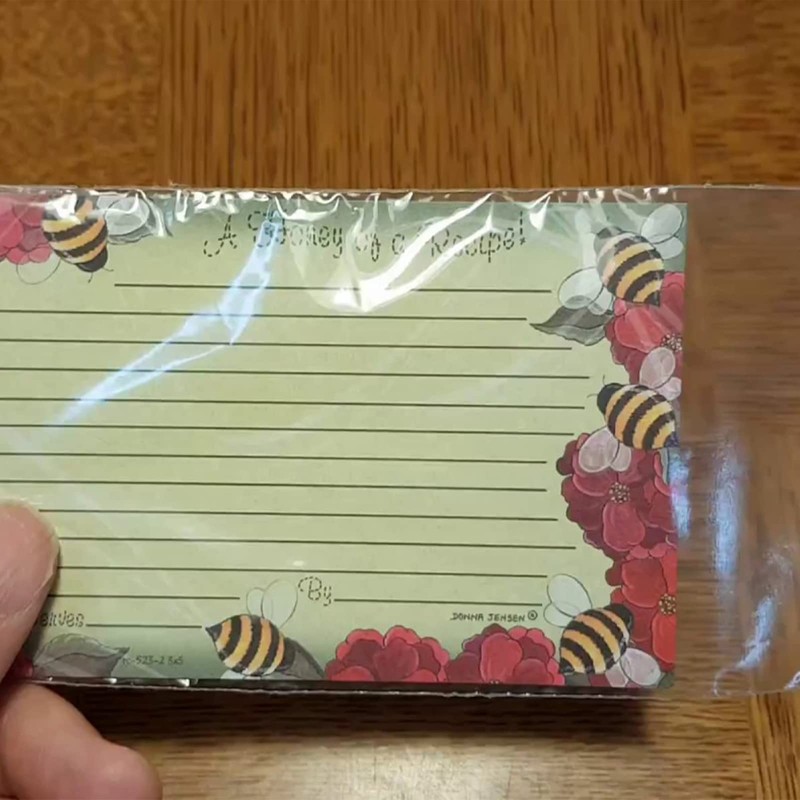 100Pcs Recipe Card Protectors 4x6 Plastic Sleeve - Page Protectors