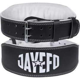 Jayefo Leather Buckle Weightlifting Lumbar Support Safety Belt Back Brace Workout Training Powerlifting Bodybuilding for Men & Women | Small