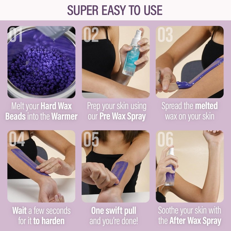 Tress Wellness Waxing Kit for Brazilian Wax - Easy to