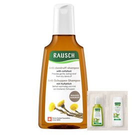 Rausch Coltsfoot Anti Dandruff Shampoo 200ml + Herbal Care Shampoo 12.5ml + Herbal Care Conditioner 15ml set, 1 piece / 라우쉬 콜츠푸트 안티 댄드러프 샴푸 200ml + 허벌 케어 샴푸 12.5ml + 허벌 케어 컨디셔너 15ml 세트, 1개