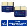 Pack X2 Antimanchas Crema De Noche Reparadora Nivea Luminous