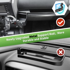 SQQP Multi-Mount Metal Road Passenger Phone Holder Fit for 2007-2010 Jeep Wranger JK JKU, Phone Mount Storage Tray Cellphone System Kit(Type B)