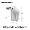 Hamilton Beach 6-Speed Electric Hand Mixer with Whisk, Dough Hooks