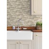 Stone Natural Peel and Stick Rolled Backsplash, NH6239