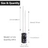 Tnisesm 20Pcs 1UF 50V Electrolytic Capacitor 1 UF MFD 50