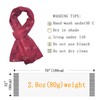 MULNRO boho floral scarf for women - lightweight chiffon shawl