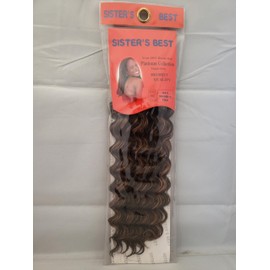Sisters Best Platinum Collection New Deep Wave Human Synthetic Hair Extension 10-14 inches (F1B/27, 12 Inch)