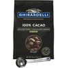 Ghirardelli 100% Unsweetened Wafers, 5lb bag with Ghirardelli Stamped Barista