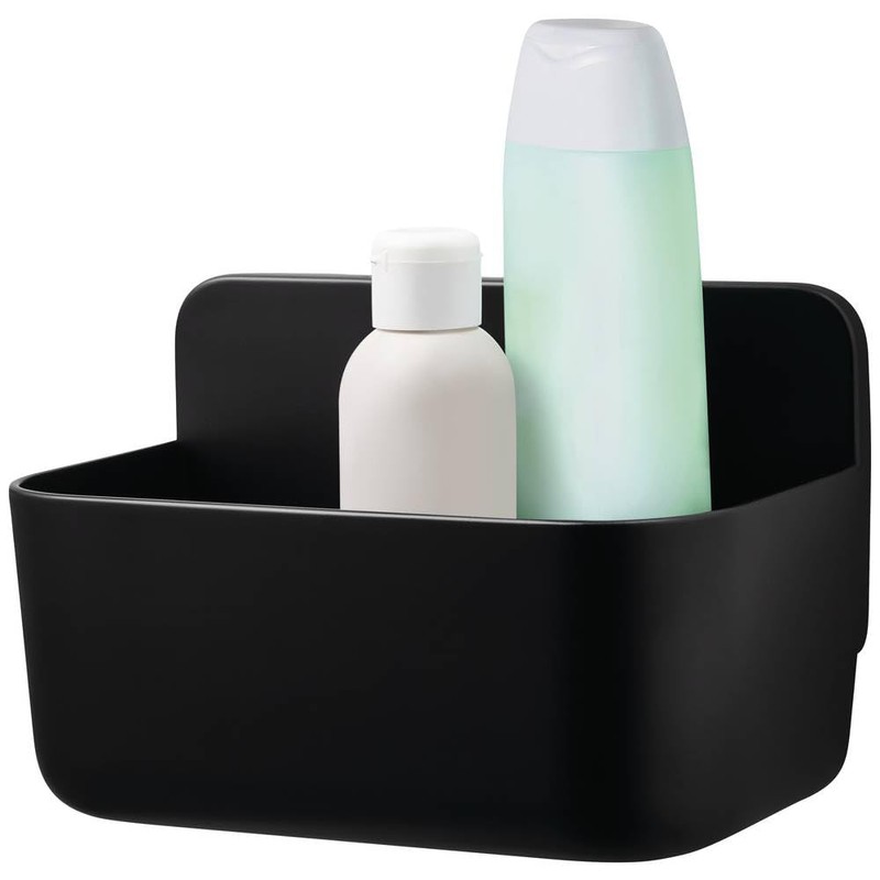 tesa Lavaa Shower Basket S, Matte Black - Shower Shelf