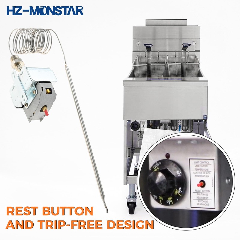 HZ-MONSTAR PP10084 High Limit Thermostat Fryer Switch Lchmo5030 Compatible with