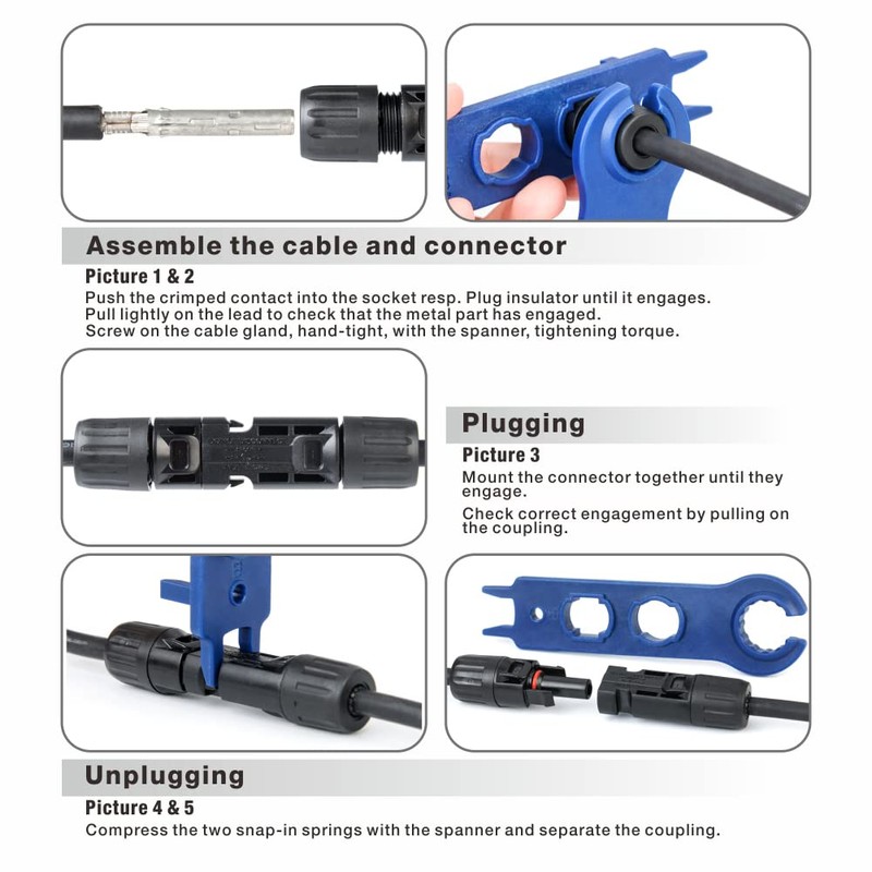 iCrimp Solar PV Panel Crimping Tool Kit, c/w Solar Connector