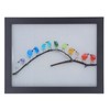 Sea Glass Birds Photo Frame 12 Birds Unique Wooden Frame