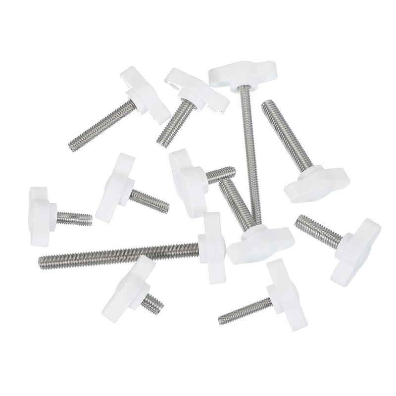 PATIKIL 10 Pcs t Wing Knobs Thumb Screws, M6 x
