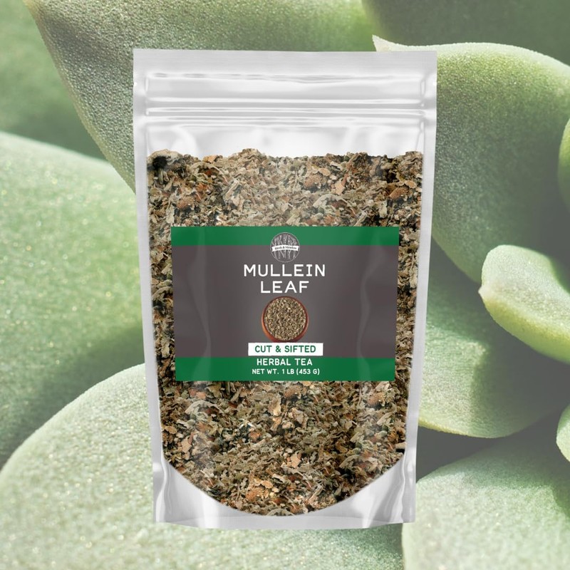Birch & Meadow Mullein Leaf, 1 lb, Cut & Sifted,