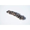 Turritella Stones on a Silver French Barrette Hair Clip
