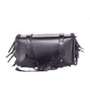 Black Motorcycle Tool Bag With Braid, Fringes & Concho-12-Inch
