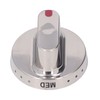 5Pcs Gas Stove Knob Cover Control Dial Knobs Stainless Steel