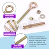 Swpeet 8Pcs M6 Thread Wall Concrete Brick Expansion Screws Closed