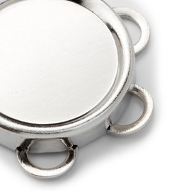 Prym Magnetic Sew-On Button, Metal, Silver, 9.3 x 5.7 x 0.7 cm