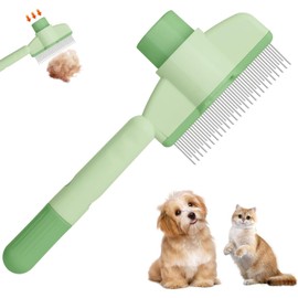 Nuevo peine para gatos y perros, peine para quitar el pelo de las mascotas, peine antipulgas autolimpiable, adecuado para mascotas con depilación.