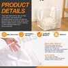 Rustark 1 Pack White Mesh Pop Up Laundry Hampers Foldable