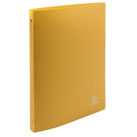 Exacompta - ref. 51196E - 1 flexible OPAK binder - 4 round rings, diameter 15 mm - Spine 20 mm - External dimensions: 32 x 25 cm - A4 file format - Colour: yellow