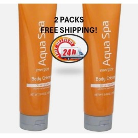 Aqua 2 PACKS! AQUA SPA ENERGIZE BODY CREME CITRUS & GINGER 9 OZ *FREE SHIPPING*