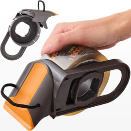 Tape Terror Packing Tape Dispenser - Heavy Duty Shipping Tape Dispenser for Boxes, Refillable, Fits Standard Bulk Tapes Up to 2" Wide - Razor-Sharp Cutting Packaging Tape Dispenser (1-Count)