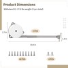 2 Pcs Toys Box Hinges, Soft Close Lid Chest Hinges,