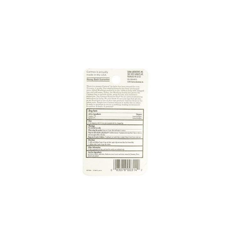 Carmex Bálsamo labial con sabor original, paquete económico de 3