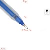 SAINO Softy Ballpoint Pens, BLUE, Fine Point (0.7mm), Pack of