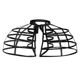 DUNHAO COS Women's Double Victorian Pannier Bustle Cage Underskirt (70 Black)