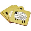 Ulster Weavers Dotty Sheep Coasters, (Pack of 4)