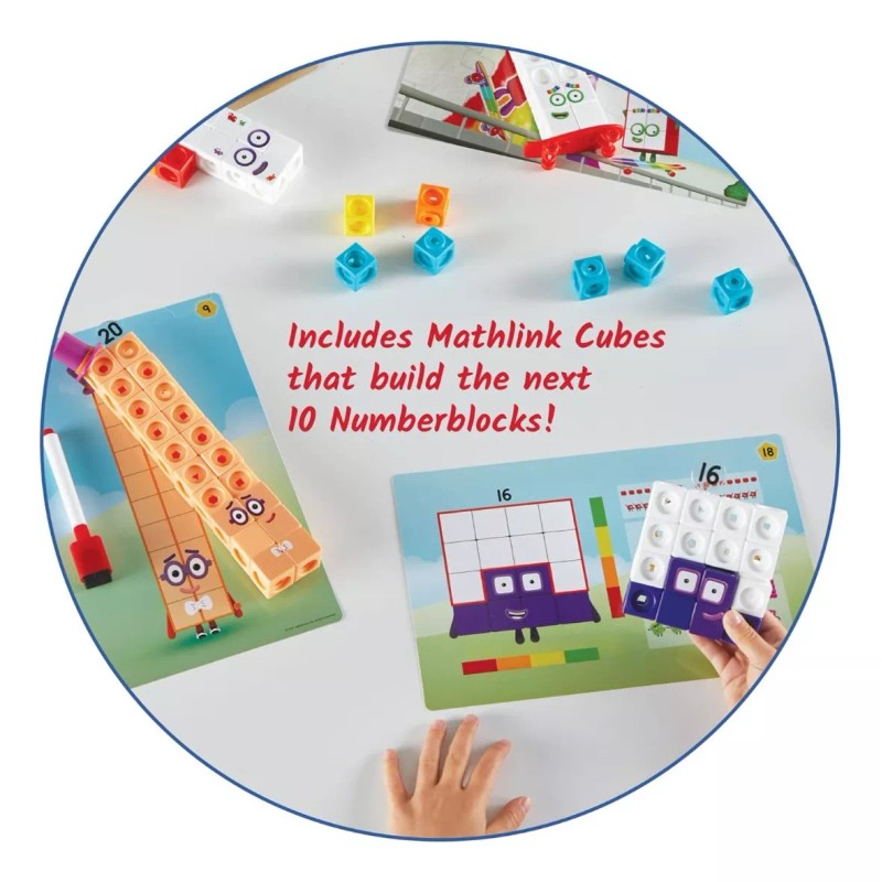 Hand2mind Set Del 11 - 20 Bloques Numberblocks Juguete Didáctico