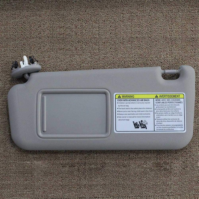 Dasbecan Front Left Driver Side Sun Visor with Vanity Light