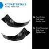 TRQ TRQ Front Inner Fender Liner Set Compatible with 2007-2013