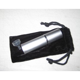Silver Satin Finish Metallic Perfume Atomizer Spray 10 Ml for Purse or Travel Refillable