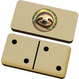 Azeeda 'Smiling Sloth' Domino Set & Box (DM00047029)